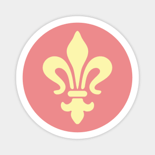 Fleur de lis motif pattern Sticker